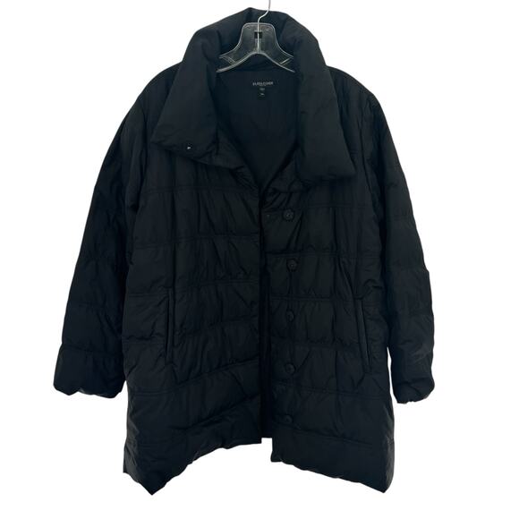 Eileen Fisher Petite women’s 80% down puffer winter jacket - Picture 1 of 10